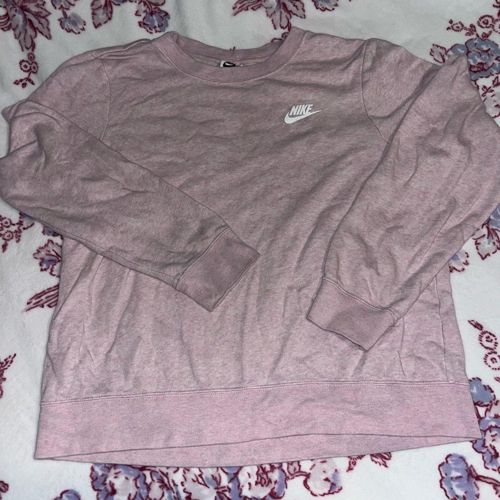 Nike Pink Crewneck Sweater Soft Cotton Blend